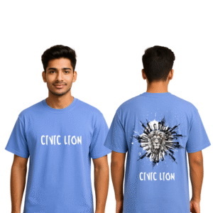 Men’s Oversized “CIVIC LION” T-Shirt