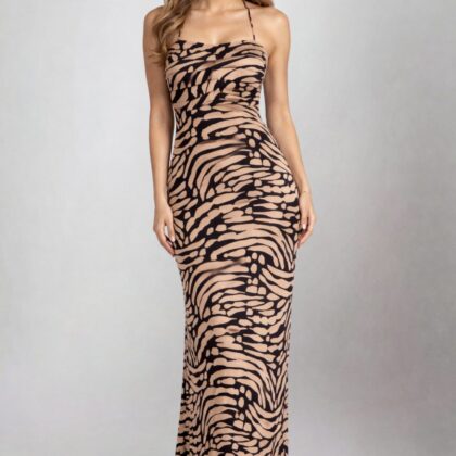 Wild Muse – Animal Print Maxi Dress